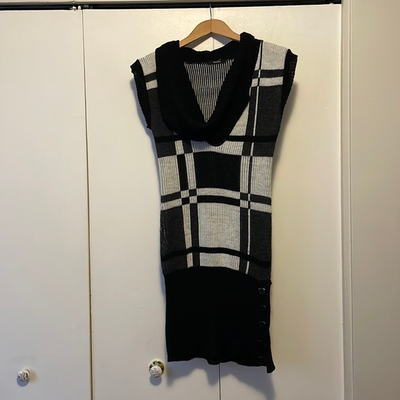 Plaid Sweater Dress - Picture 1 of 6